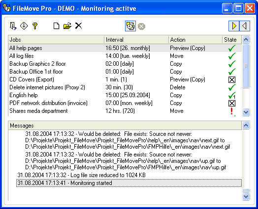 Screenshot of FileMove Pro 1.0